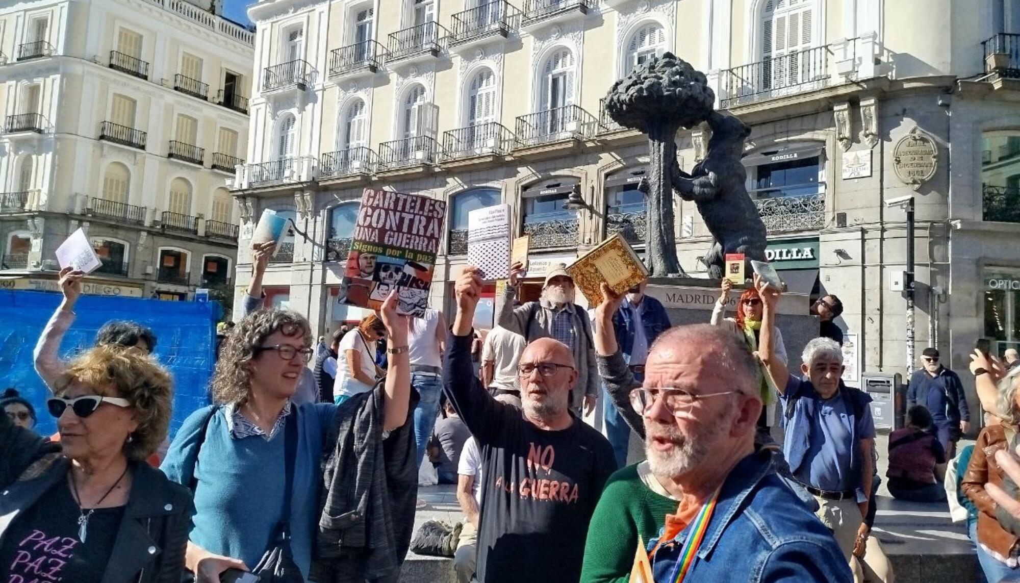 Concentración el Día del Libro de 2025 en la Puerta del Sol